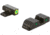 AmeriGlo Spartan 3 Dot Night Sight Set, Springfield Hellcat w/Green Tritium LumiGreen Outline Front/Green Tritium Black Outline Rear, SA-546