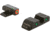 AmeriGlo Spartan 3 Dot Night Sight Set, Springfield Hellcat, Green Tritium Orange Outline Front/Green Tritium Black Outline Rear, SA-446