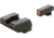 AmeriGlo Spartan Tactical Operator Sights for Glock, ProGlo, Orange Circle Front and Pro Op Rear, Yellow, GL-447