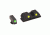 AmeriGlo Tritium Front Tritium Rear Fits Glock 17, Classic Rear, Notch w/Setscrew Yellow