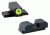 AmeriGlo Tritium Sig Set ProGlo lime-Lumi Outline Front, BLK Rear 8 Height Front 8 Height Rear SG-533