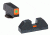 Ameriglo Tritium Front and non trit rear sights, green orange GL-627