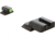 AmeriGlo Tritium Front Black Rear M&amp;P Shield ProGlo Front, LimeLumi Outline SW-543
