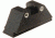 AmeriGlo Tritium Rear Night Sight Fits Glock, all Models needing Taller Rear Night Sight, .394in. Height, Green 2 Dot w white Outline GTR-100