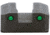 AmeriGlo Tritium Rear Sights for Springfield w/Green Tritium 2 Dot Black Outlines .300in H, Sq Notch Serrated, SA-875R