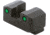 AmeriGlo Tritium Rear Sights for Springfield w/Green Tritium 2 Dot Black Outlines .300in H, Sq Notch Serrated, SA-875R