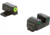 AmeriGlo Trooper Sets for Springfield Hellcat OSP w/Green Tritium LumiGreen Outline Front/ Green Tritium Black Outline Rear, SA-819
