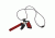 ASP Safety System Gray Lanyard, Red - 64029