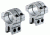 Model 301 1in Long Double Strap Dovetail Rings,Silver