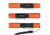 Blackfire-Klein Outdoors Rechargeable LED Pocket Flashlight, Lithium-Ion, White, 275 Lumen, Black/Orange, BBM6411