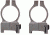 CVA Z2 Alloy Scope Rings, High, Silver 80923