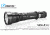 Eagtac USB Rechargeable S25LR XHP35 HD 2000 Lumen Tactical Flashlight, Black, Medium, S25LRXHP35HD