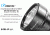 Eagtac USB Rechargeable S25LR XHP35 HD 2000 Lumen Tactical Flashlight, Black, Medium, S25LRXHP35HD