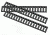 ERGO Grips 18-Slot Ladder LowPro Rail Cover, 3Pk, Black