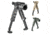 FAB Defense Gen-II Vertical Integrated Bipod Foregrip w/ 1in Flashlight Adapter, Black, Flat Dark Earth, OD Green