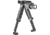FAB Defense Tactical Vertical Foregrip w/Integrated Adjustable Bipod, 1in Flashlight Adaptor, Black, FX-TPODG2FA