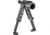 FAB Defense Tactical Vertical Foregrip w/Integrated Adjustable Bipod, 1in Flashlight Adaptor, Black, FX-TPODG2FA