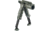 FAB Defense Tactical Vertical Foregrip w/Integrated Adjustable Bipod, 1in Flashlight Adaptor, Olive, FX-TPODG2FAG