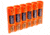 GG&amp;G Battery Caddy AAA,Pack of 6,Orange GGG-1483