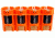 GG&amp;G Battery Caddy C,Pack of 4,Orange GGG-1485