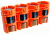 GG&amp;G Battery Caddy D,Pack of 4,Orange GGG-1487