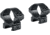 Hawke Sport Optics Weaver 30mm Rifle Scope Ring Mount - 2-Pieces, Low, Black, 22115