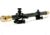 Hi-Lux Malcolm 6x Short Telescopic Rifle Scope, 18in, 3/4 Tube, Fine Cross Reticle with Micrometer Mount and Bases, Matte, Two-Tone Black/Brass, M634181B