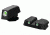 Hiviz Tritium Nitesight Set for Glock 9mm/40 S&amp;W/357 Sig, Green W/White Outline, GLN125
