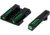 HiViz Green Litepipes w/White Front Ring