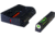 HiViz Litewave H3 Express Tritium, Litepipe Glock 45 ACP and 10mm Sight set, Green/orange litepipes w/white front ring, GLXN429