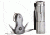 Humvee 9-Bulb LED Flashlight and Keychain Tool Set, 2-Piece, Silver HMV-CP-6GRY