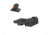 Kensight Bomar BMCS Adjustable Target 1911 Rear Night Sight Set w/ 0.200in Tall, Black, 970-095