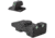 Kensight Bomar BMCS Adjustable Target Rounded Tritium Pistol Night Sight Set, 1911, Rear/Front, Arctic White Outlines, Black, 960093