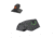 Kensight DAS Adjustable Tritium inUin Rear Night Sight, Orange, 980-638