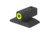Kensight ProGlo Tritium Flat Base Front Night Sight, 0.240in Tall, Green, 890-824