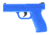 LaserLyte Laser Trainer Pistol Full Size, Blue, LT-TTL