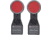 LaserLyte SteelTyme Laser Training Target 2 Pack, Compatible with Training Lasers, Red/Black, 1231433