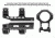 Leapers ACCU-SYNC 1 inch High Profile 34mm / Offset Picatinny Rings AIR12234