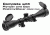 Leapers UTG 4X32 1in. True Hunter Scope, AO, TF2+, Mil-dot, w/ Rings, _x000D_ SCP-U432AOWT2