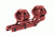 Leapers UTG Accu-Sync 1in High Profile 34mm Offset Pic. Rings, Red Anodize AIR12234AR