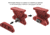 Leapers UTG Angled Index Mount, M-LOK, Matte Red, TL-TRM01R