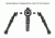 Leapers UTG Recon Flex M-LOK Bipod, Matte Black, Cent. Ht. 5.7-8, Matte Black TL-BPDM01