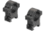 Leupold Open Range Cross-Slot Rings, 1in High, Matte Black, 180945