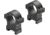 Leupold Open Range Cross-Slot Rings, 1in High, Matte Black, 180945