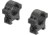 Leupold Open Range Cross-Slot Rings, 1in Medium, Matte Black, 180944