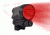 Lightforce Performance Lighting PRED9X-RED with intense red LED, Black, PRED9X-RED-GJQC