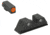 Meprolight Hyper-Bright, Co-Witness Glock Standand Frame, Black Orange Ring, 040224318031, 040224318031