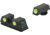 Meprolight IWI Masada Fixed Self-Illuminated Pistol Sights Set, Green, 0195873101