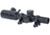 Monstrum 1-4x20 Rifle Scope with Rangefinder Reticle and Medium Profile Scope Rings, Black, S1420-R-RG
