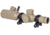 Monstrum 1-4x20 Rifle Scope with Rangefinder Reticle and Medium Profile Scope Rings, Flat Dark Earth, TS1420-R-RG